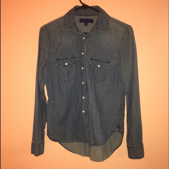 Aeropostale Size S Button Down Denim Look - Picture 1 of 4